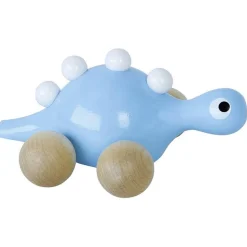 Jouet à promener en bois : dino bleu - Vilac