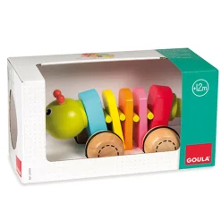 Jouet à tirer : Chenille articulée - Goula