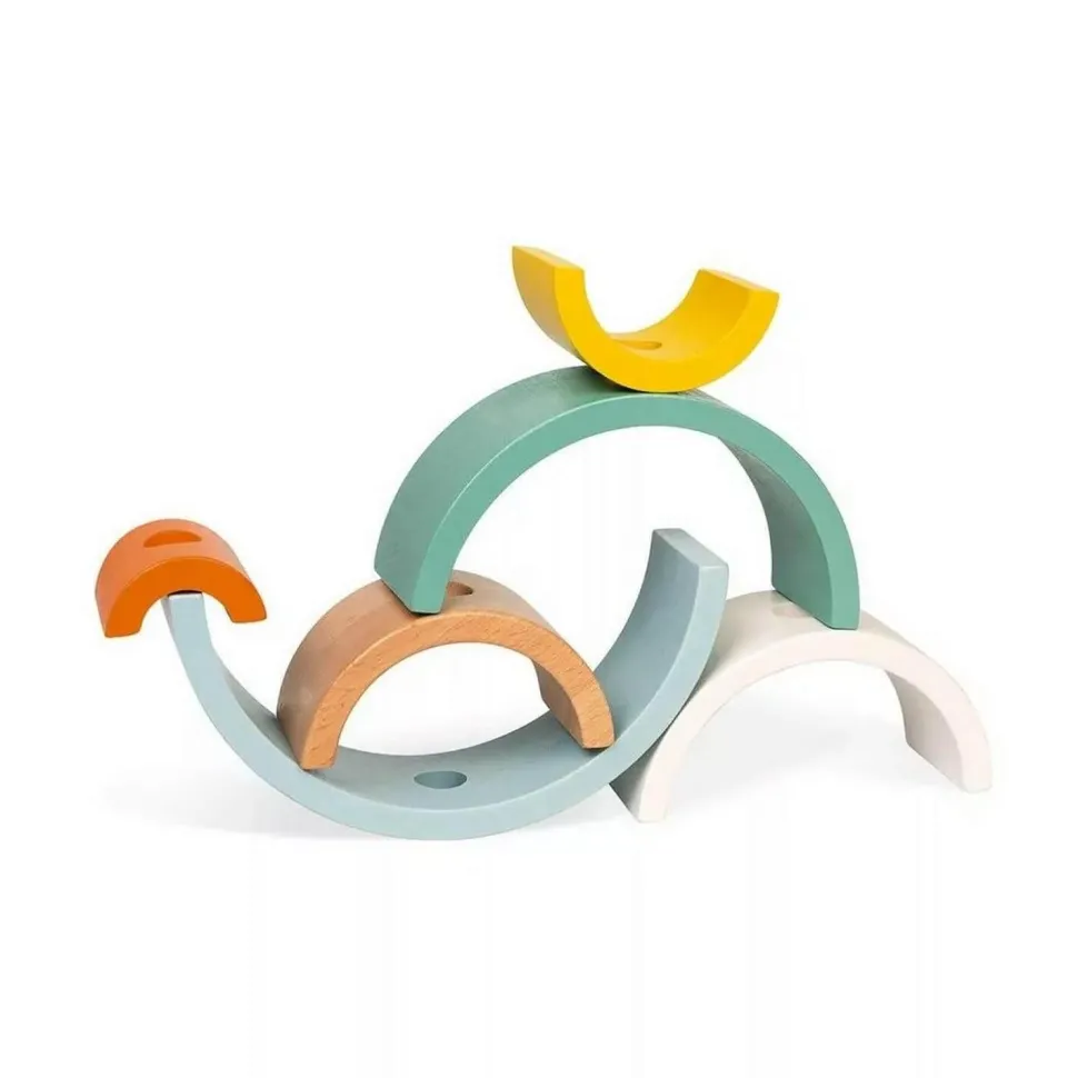 Jouet à tirer : Tortue arc-en-ciel sweet coco à promener - Janod