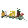 Jouet à tirer en bois Tropik :Train Tropical - Janod