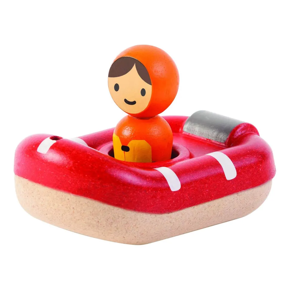 Jouet pour le bain : Bateau de sauvetage - Plan Toys