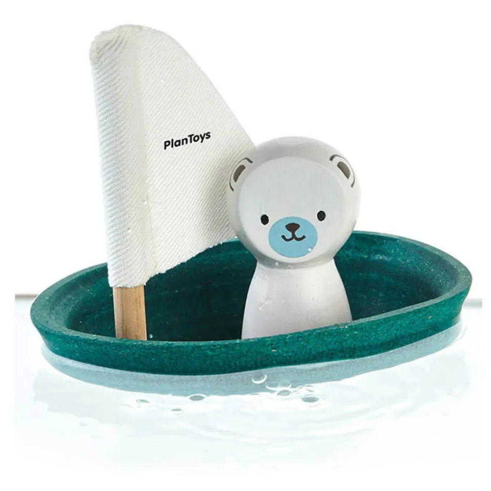 Jouet pour le bain: Bateau ours polaire - Plan Toys