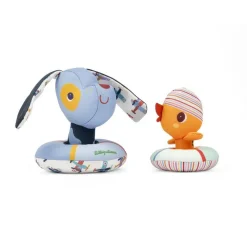 JOUETS DE BAIN FLOTTANTS - JULES LE CLIEN ET SON CANARD AVEC BOUEES - Lilliputiens