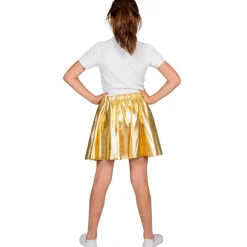 Jupe disco lamée or - Fille - RueDeLaFete