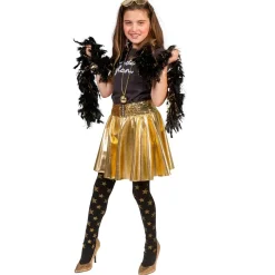 Jupe disco lamée or - Fille - RueDeLaFete