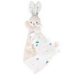 Kaloo Carré Douceur : Doudou Lapin Blanc Délicat - Kaloo