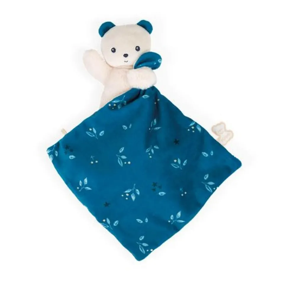 Kaloo Carré Douceur : Doudou Ours Noctambule - Kaloo