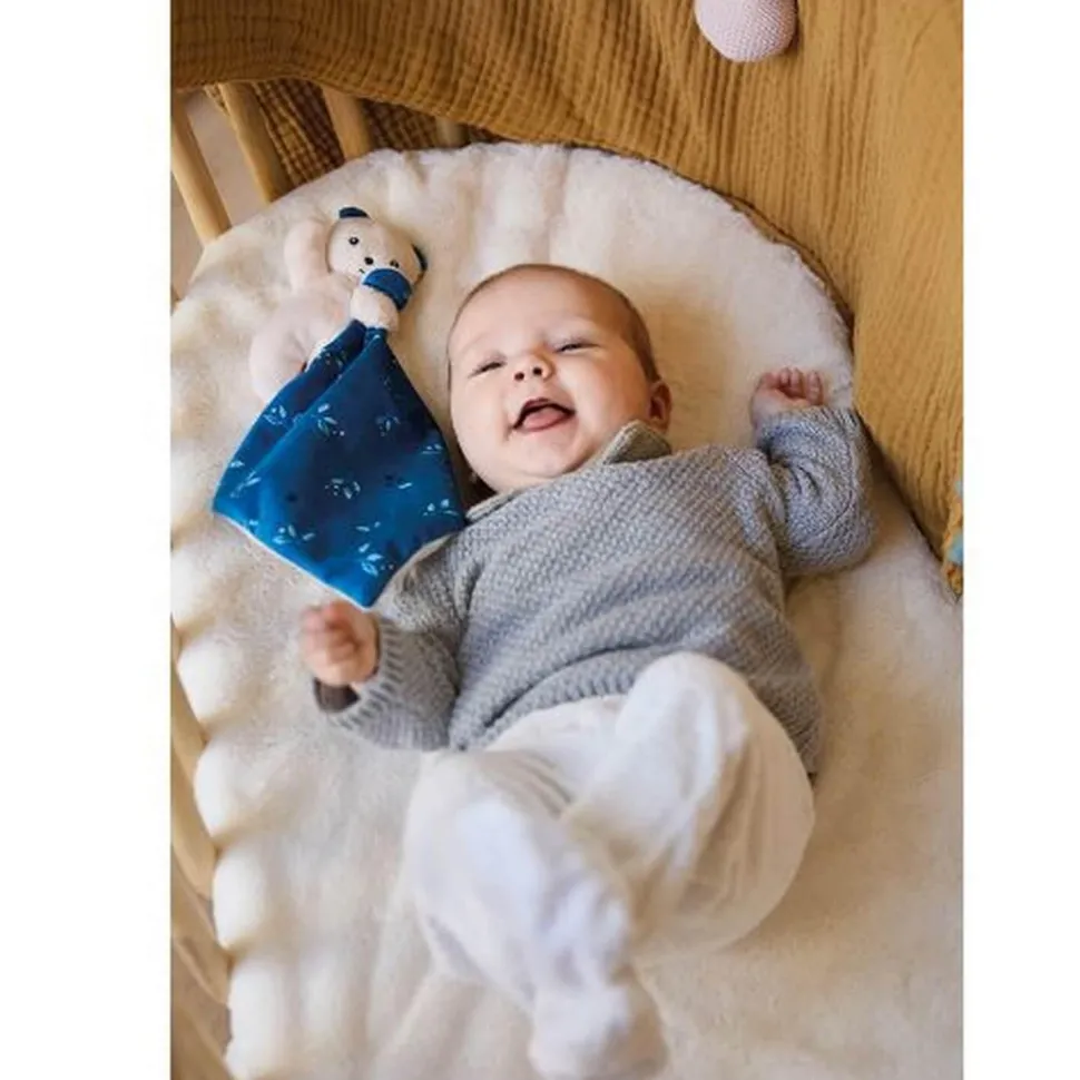 Kaloo Carré Douceur : Doudou Ours Noctambule - Kaloo