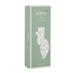 Kaloo Carré Douceur : Doudou Ours Feuilles d'amour - Kaloo