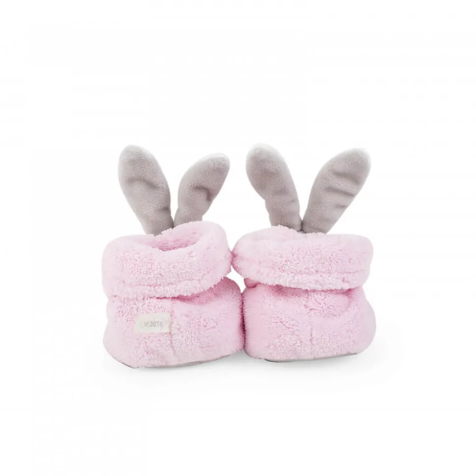 Kaloo Plume : Chaussons lapinou rose - Kaloo
