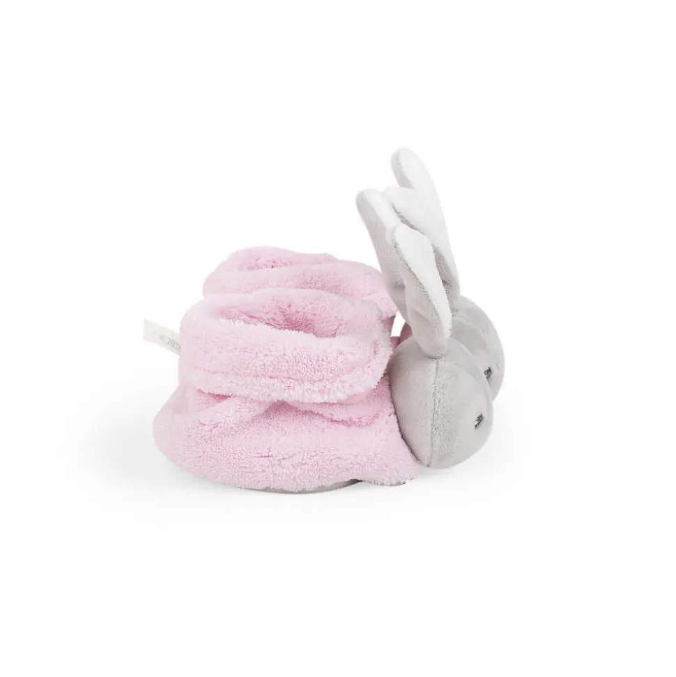 Kaloo Plume : Chaussons lapinou rose - Kaloo