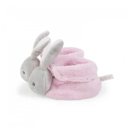 Kaloo Plume : Chaussons lapinou rose - Kaloo