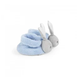 Kaloo Plume : chaussons lapinou bleu - Kaloo