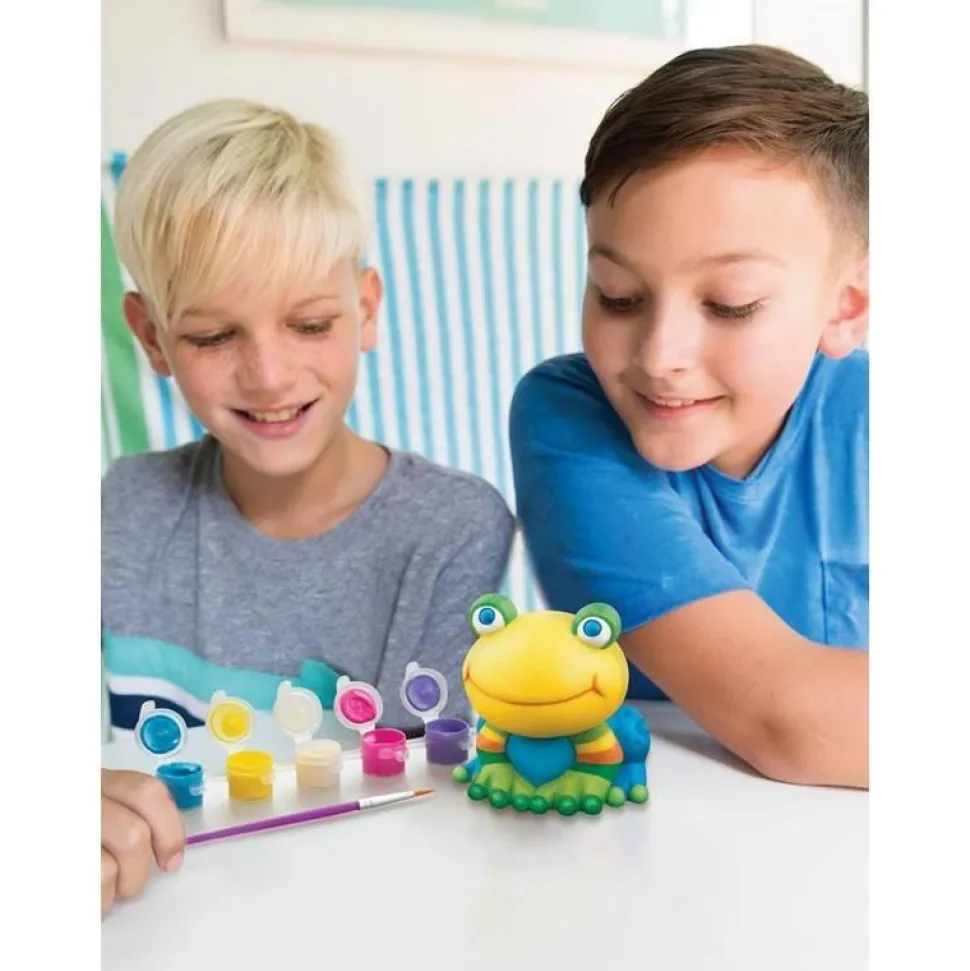 KidzMaker: PEINDRE VOTRE PROPRE GRENOUILLE DE JARDIN EN TERRE CUITE - 4M