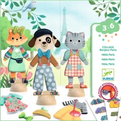 Kit activitée collage : Bonjour Paris - Djeco