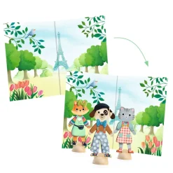 Kit activitée collage : Bonjour Paris - Djeco
