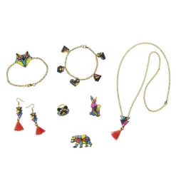 Kit créatif : 7 Bijoux En Plastique Fou Geometrix - Janod