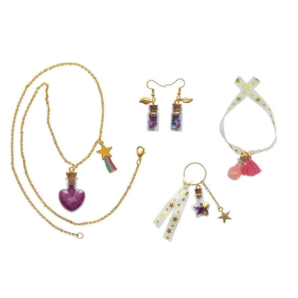 Kit créatif : 4 Bijoux Fioles De Fées A Créer - Janod