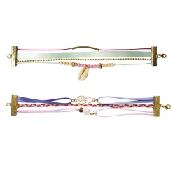 Kit créatif : 2 Bracelets Multi rangs Bohèmes - Janod