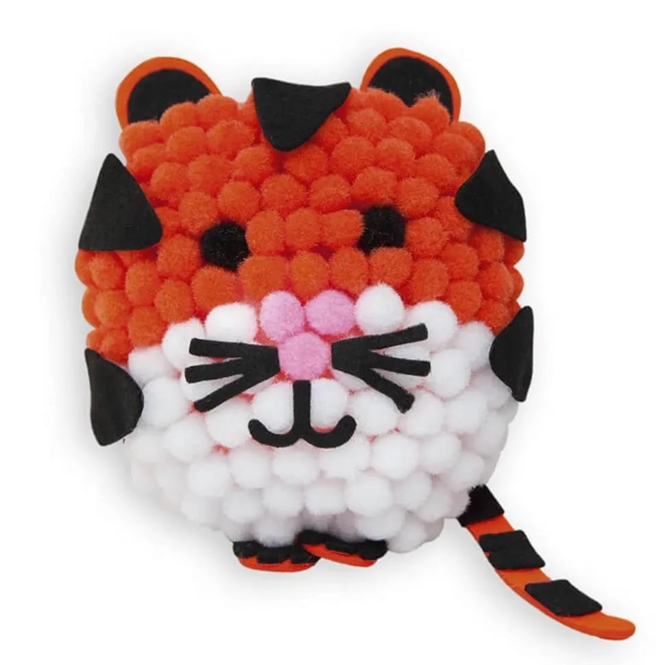 Kit créatif : 1 Tigre Mini Pompons A Créer - Janod