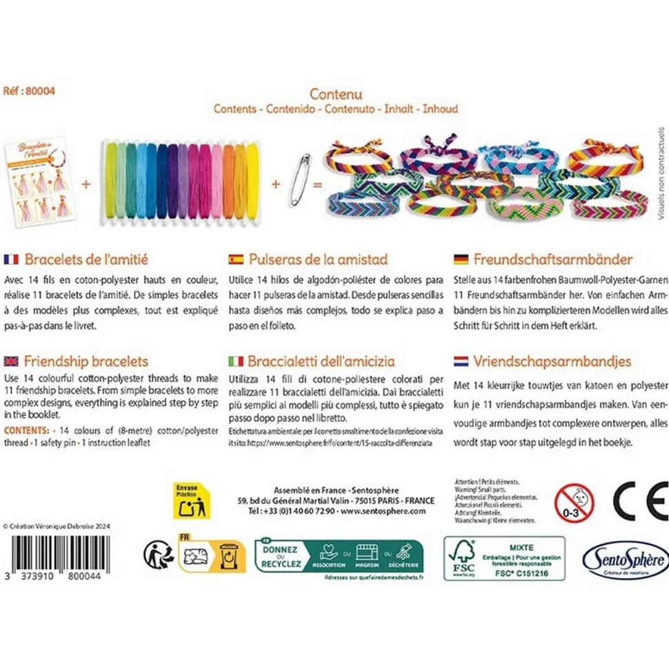 Kit créatif : Bracelets de l'Amitié - Sentosphère