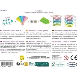 Kit créatif : Macramé - Perles et Fleurs - Sentosphère