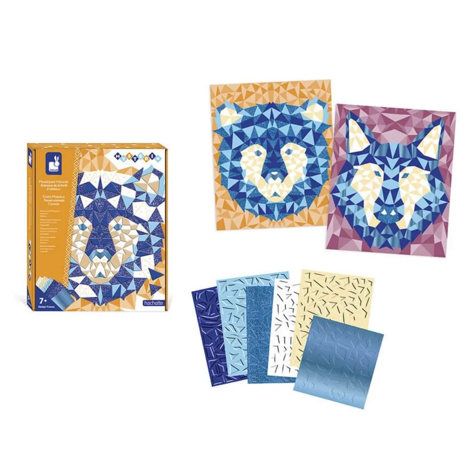 Kit créatif : Mosaïques Mousse Animaux De La Forêt - Janod