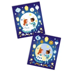 Kit Créatif : Sables Phosphorescents et Paillettes nuit Féerique - Janod