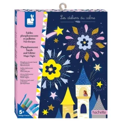 Kit Créatif : Sables Phosphorescents et Paillettes nuit Féerique - Janod