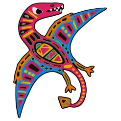 Kit créatif - Scratch Art Dinosaures silhouettés - Janod