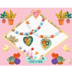 Kit créatif bijoux : Enfilage Cœur - Djeco