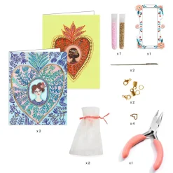 Kit créatif bijoux : Miyuki et Cœurs - Djeco