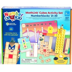 Kit d'activités avec cubes MathLink Numberblocks de 21 à 30 - Learning Resources