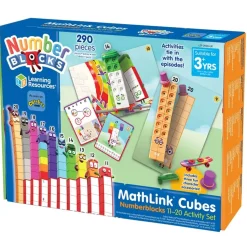 Kit d’activités avec cubes MathLink Numberblocks de 11 à 20 - Learning Resources