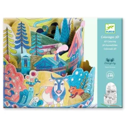 Kit de coloriage 3D : Au sommet du monde - Djeco