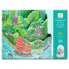 Kit de coloriage 3D : Au sommet de mon île - Djeco