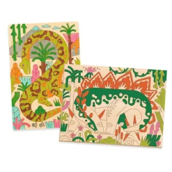 Kit de coloriage sur bois : Dino world - Djeco