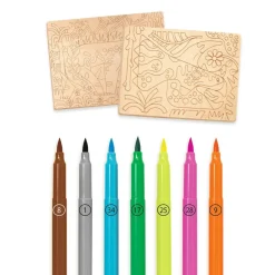 Kit de coloriage sur bois : Dino world - Djeco