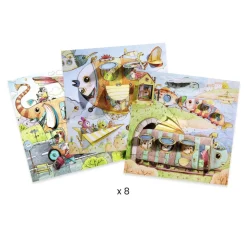 Kit de coloriages : Le voyage de Malo - Djeco