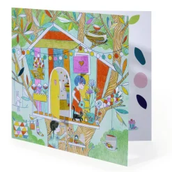 Kit de coloriages : Les cabanes de Nina - Djeco