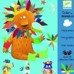 Kit de fabrication de tableau : Créer des animaux - Djeco