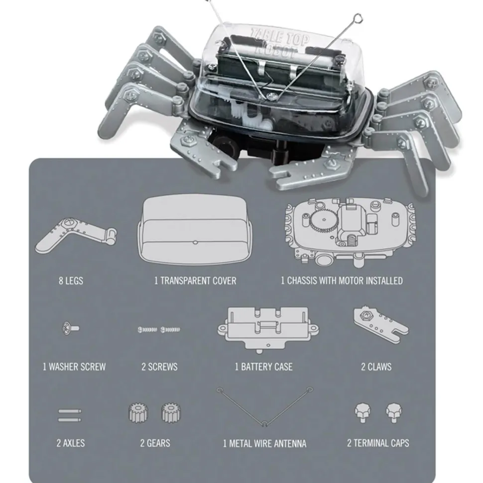 Kit de fabrication Fun Mechanics : Robot pour table - 4M