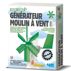 Kit de fabrication Green Science : Générateur moulin à vent : Eolienne - 4M