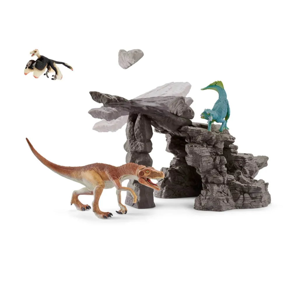 Kit de figurines dinosaure avec grotte - Schleich