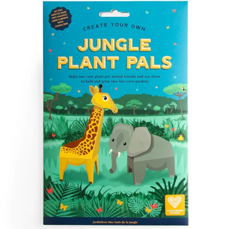 Kit de jardinage : Animaux Pop Up : Girafe et Éléphant - Radis et Capucine