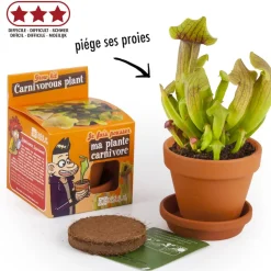 Kit de jardinage : Graines de plantes carnivores - A faire pousser - Radis et Capucine