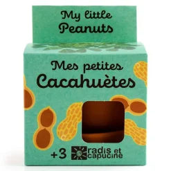 Kit de jardinage : Graines de Cacahuètes avec pot 8 cm - Radis et Capucine