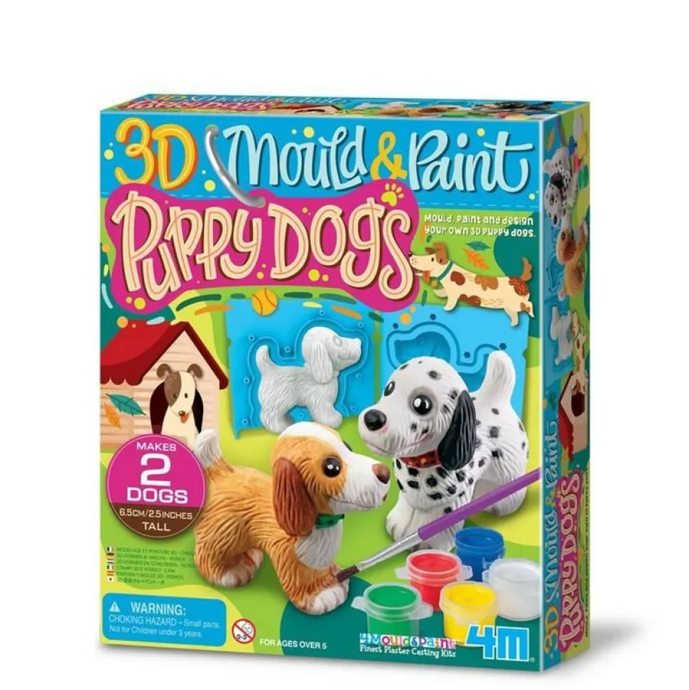 KIT DE MOULAGE: CHIOTS 3D - 4M
