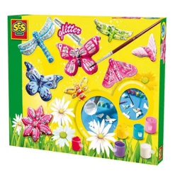 Kit de moulage en plâtre Papillons scintillants - SES Creative
