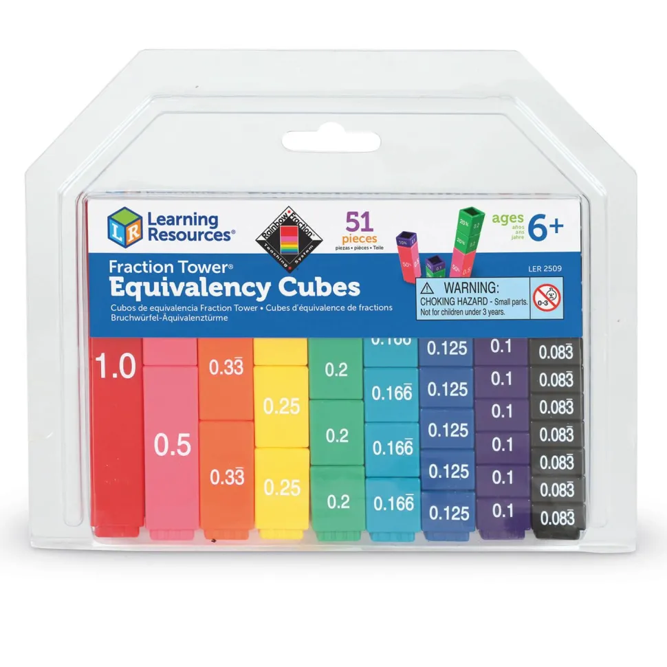Kit d'Équivalence de Cubes Fraction Tower - Learning Resources